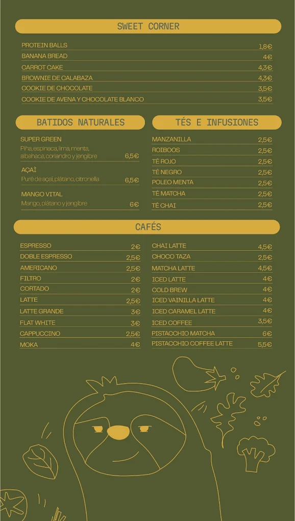 Cafés y sweet corner — Lentto